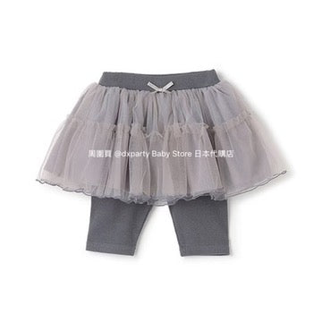 Japanese children's clothing pe#main contact cold fake two-piece five-point long skirt pants 80-130cm girls summer SKIRTS PANTS
