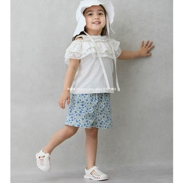 Japanese children's clothing pe#main anti-fouling series casual shorts 80-130cm girls' summer PANTS