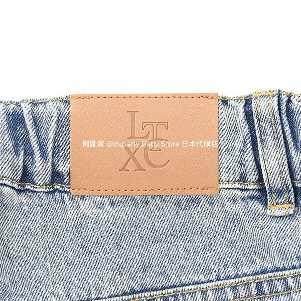 Lovetoxic Japanese children's clothing ripped jeans wide-leg pants 140-170cm girls summer PANTS