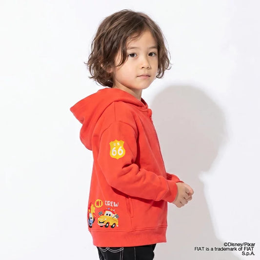 日本童裝 BDL x Disney Cars衛衣外套 90-130cm 男童款 秋季 OUTERWEAR 聖誕紅/新年紅