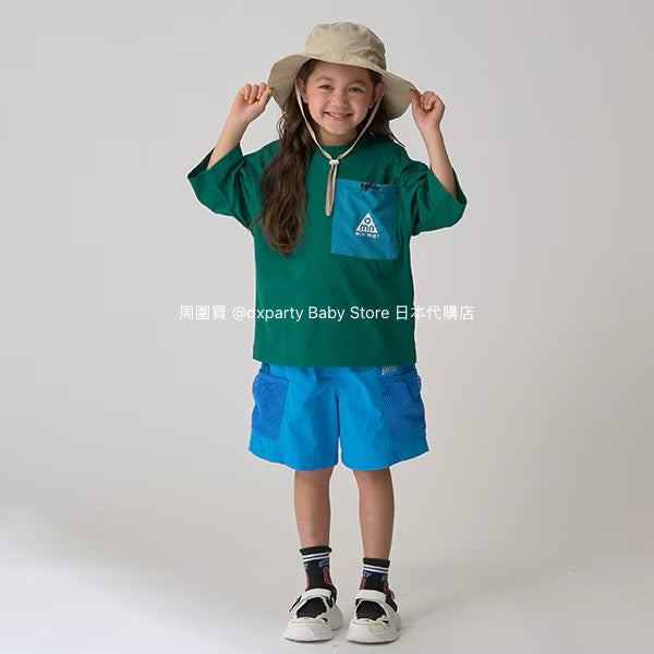 Japanese children's clothing mini#ML water-absorbing quick-drying mountain series pocket sports top 90-140cm boys'/girls' summer TOPS