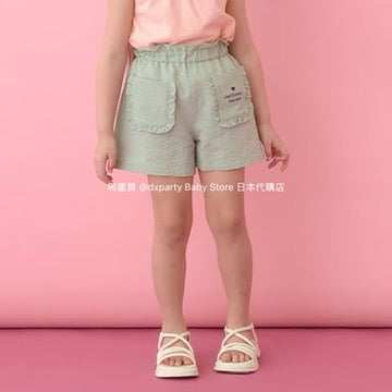 Japanese children's clothing Ly# mine ruffle pocket shorts 100-150cm girls summer PANTS