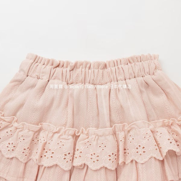 Japanese children's clothing pe#main lace ruffle skirt 80-130cm girls summer SKIRTS