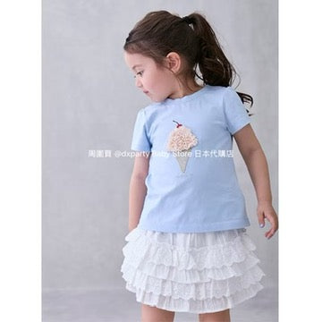 Japanese children's clothing pe#main lace ruffle skirt 80-130cm girls summer SKIRTS