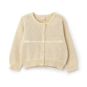 Japanese children's clothing pe#main knitted suspender jacket two-piece set 80-130cm girls summer outerwear tops