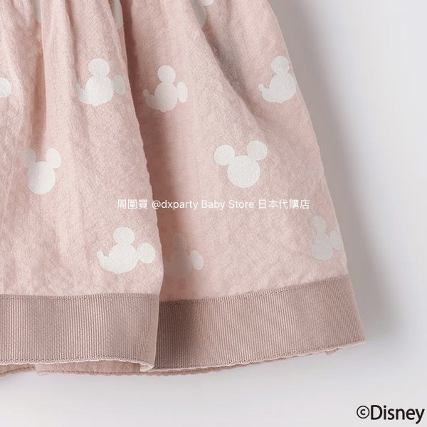 Japanese children's clothing pe#main x Disney patchwork top 80-130cm girls summer TOPS