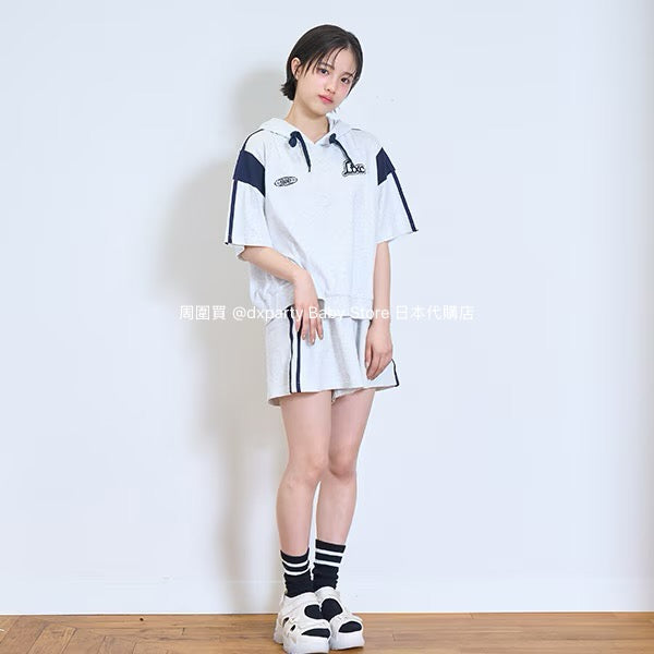 Lovetoxic Japanese Children's Clothing Two-Piece Sports Set (140-170cm) Girls Summer TOPS PANTS