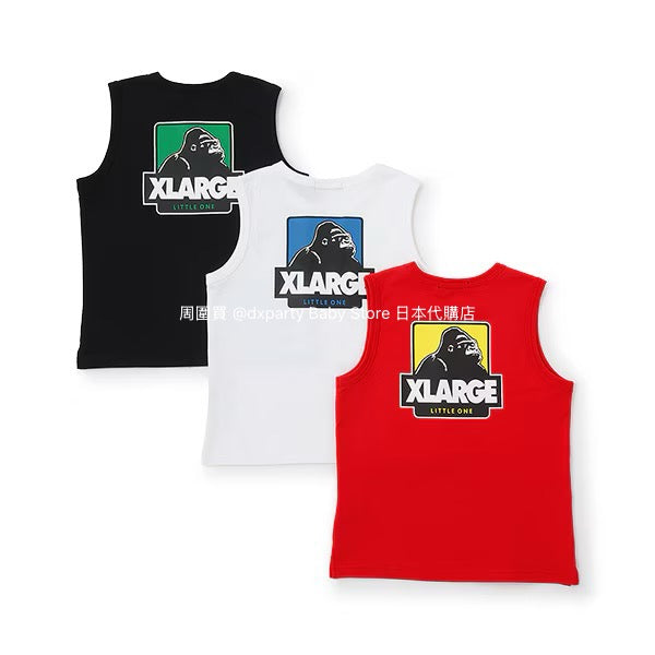 Japanese XLARGE KIDS Printed Vest 80-140cm Boys Summer TOPS