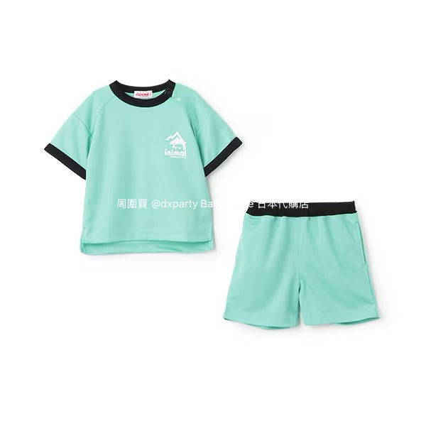 Japanese Kidswear mini#ML Quick-Dry Series Contact Cooling Two-Piece Sports Set (90-140cm) Boys'/Girls' Summer TOPS PANTS