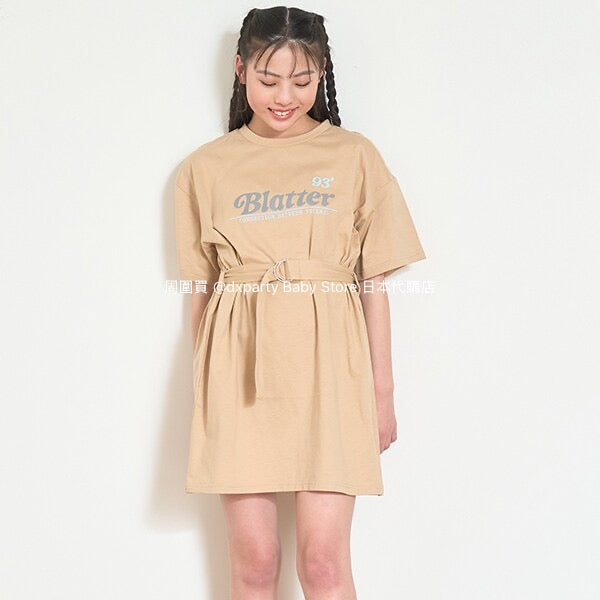 Lovetoxic Japanese Kids Clothing: Cold-Contact Waisted Dress (140-160cm) for Girls (Summer Dress)