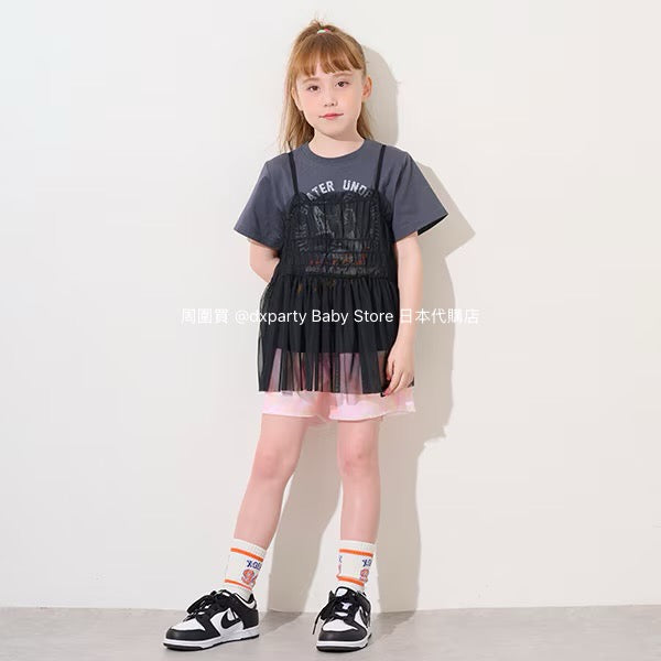 Japanese children's clothing X-girl Stages tassel shorts 90-140cm girls summer PANTS