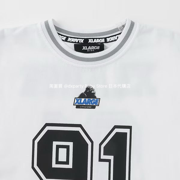 Japanese XLARGE KIDS number printed tops 90-140cm boys' summer TOPS