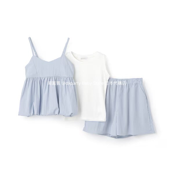 Lovetoxic Japanese children's clothing casual three-piece suit 140-160cm girls summer TOPS PANTS