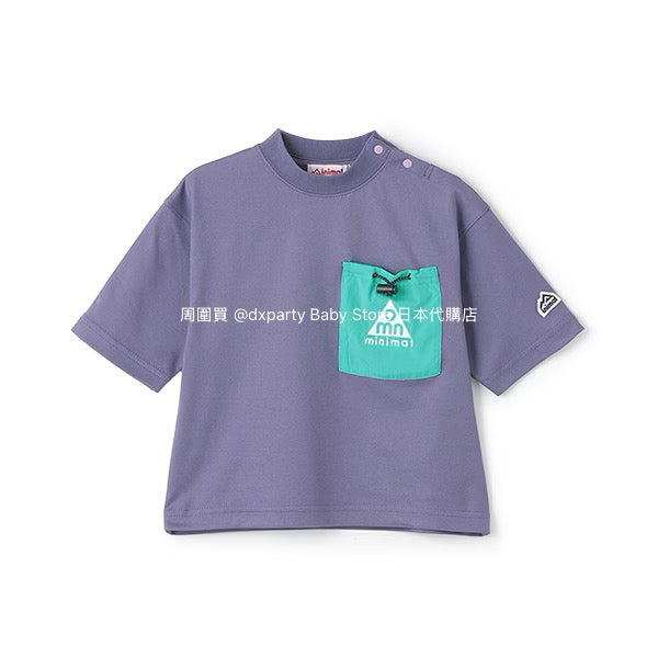 Japanese children's clothing mini#ML water-absorbing quick-drying mountain series pocket sports top 90-140cm boys'/girls' summer TOPS