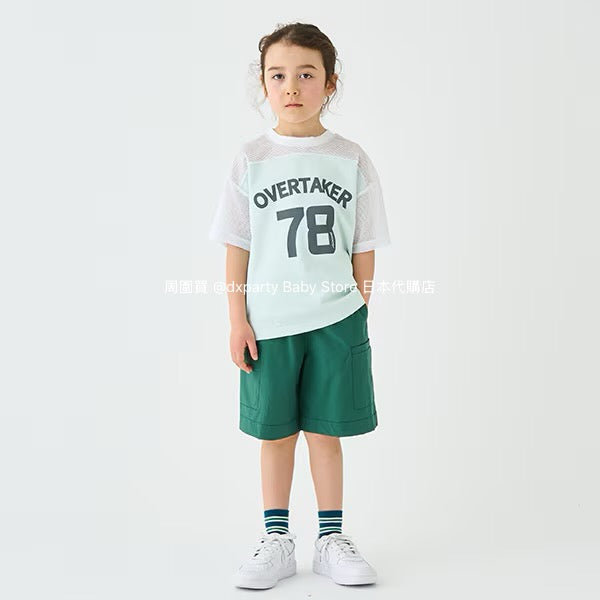 Japanese children's clothing mini#ML mesh sports top 100-140cm boys/girls summer TOPS