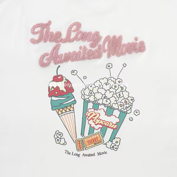 Lovetoxic Popcorn Print Top (140-160cm) for Girls (Summer)