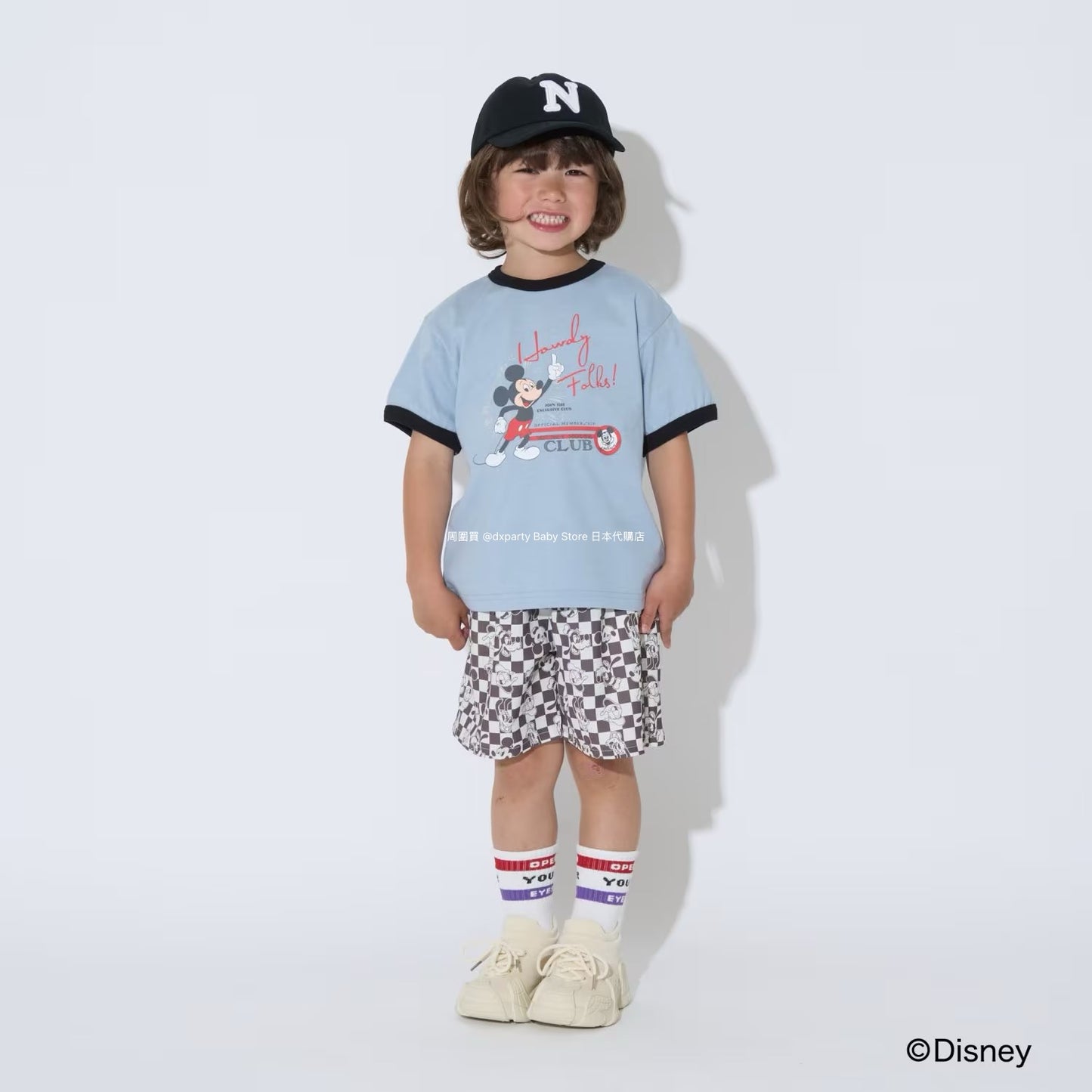 Japanese children's clothing b・R# x Diseny full-print shorts 100-150cm boys'/girls' summer PANTS