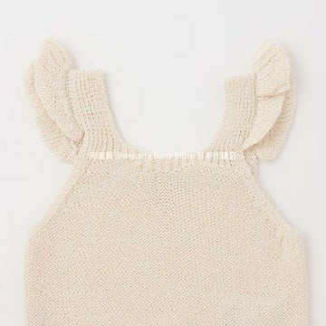 Japanese children's clothing pe#main knitted suspender jacket two-piece set 80-130cm girls summer outerwear tops