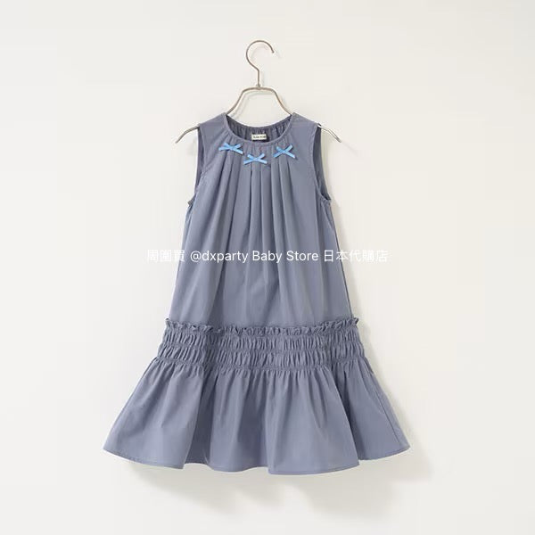 Japanese children's clothing Ly# mine bow vest dress 100-150cm girls summer dresses