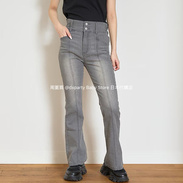 Lovetoxic Japanese children's clothing contact cold flared jeans 140-170cm girls summer PANTS