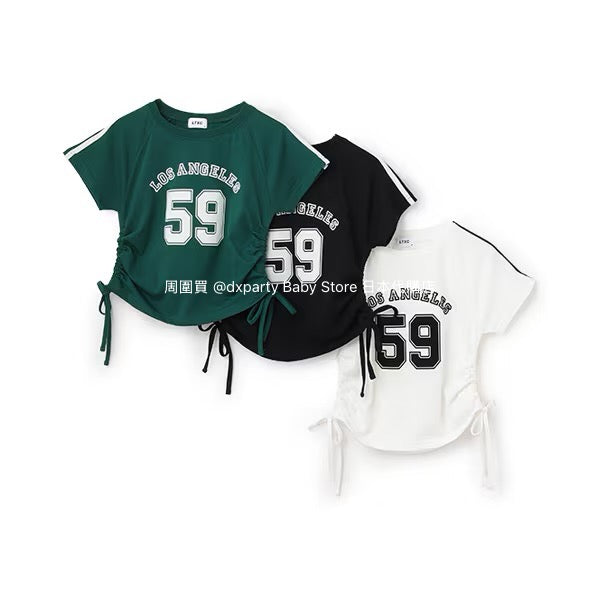 Lovetoxic Japanese children's clothing drawstring top 130-170cm girls summer TOPS