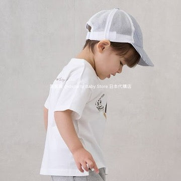 Japanese children's clothing pe#main anti-fouling series dog print top 80-130cm boys' summer TOPS
