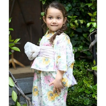 Japanese children's clothing pe#main Yukata Japanese Kimono 90-130cm Girls Summer Dresses Japanese Summer Festival Special