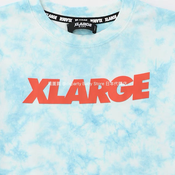 XLARGE KIDS Japanese children's clothing tie-dye top 80-140cm boys' summer TOPS