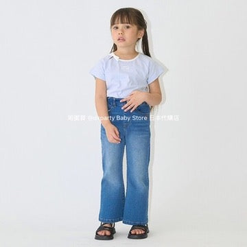 Japanese children's clothing Ly# mine bow top 100-150cm girls summer TOPS