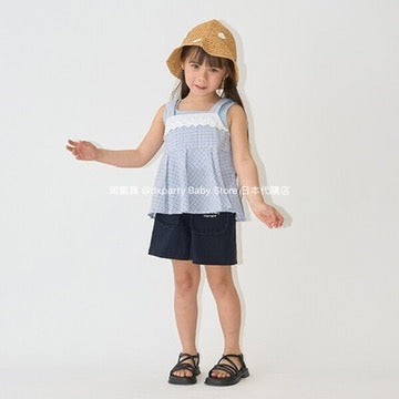 Japanese children's clothing Ly# mine ruffled camisole top 100-150cm girls summer TOPS
