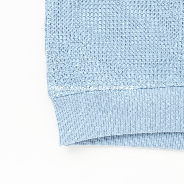 Japanese children's clothing mini#ML waffle hooded top 90-140cm boys/girls summer TOPS