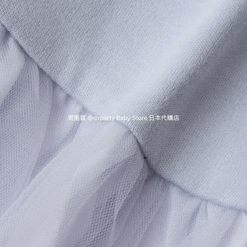 Japanese children's clothing pe#main ruffled mesh top 80-130cm girls summer TOPS