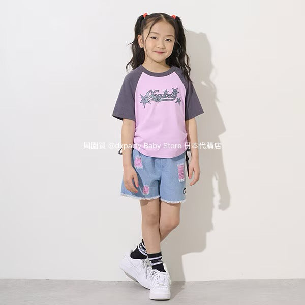 Japanese children's clothing X-girl Stages tassel shorts 90-140cm girls summer PANTS