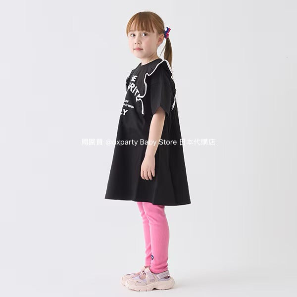 Japanese children's clothing mini#ML anti-fouling series ruffle dress 90-140cm girls summer dresses
