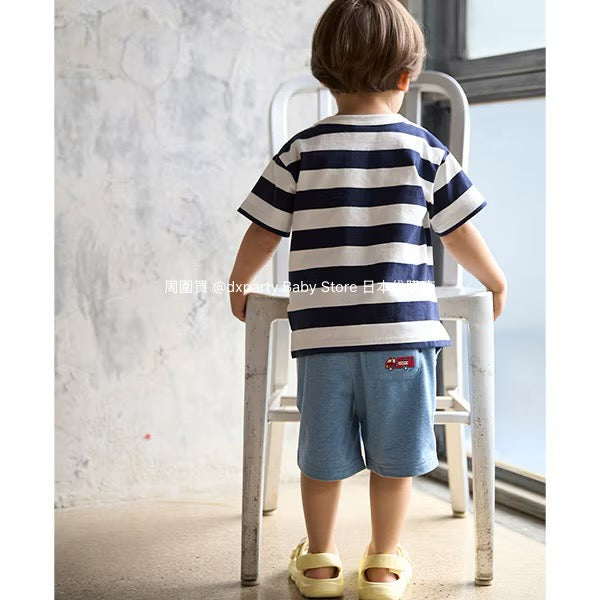 Japanese children's clothing pe#main printed tops 80-130cm boys' summer TOPS
