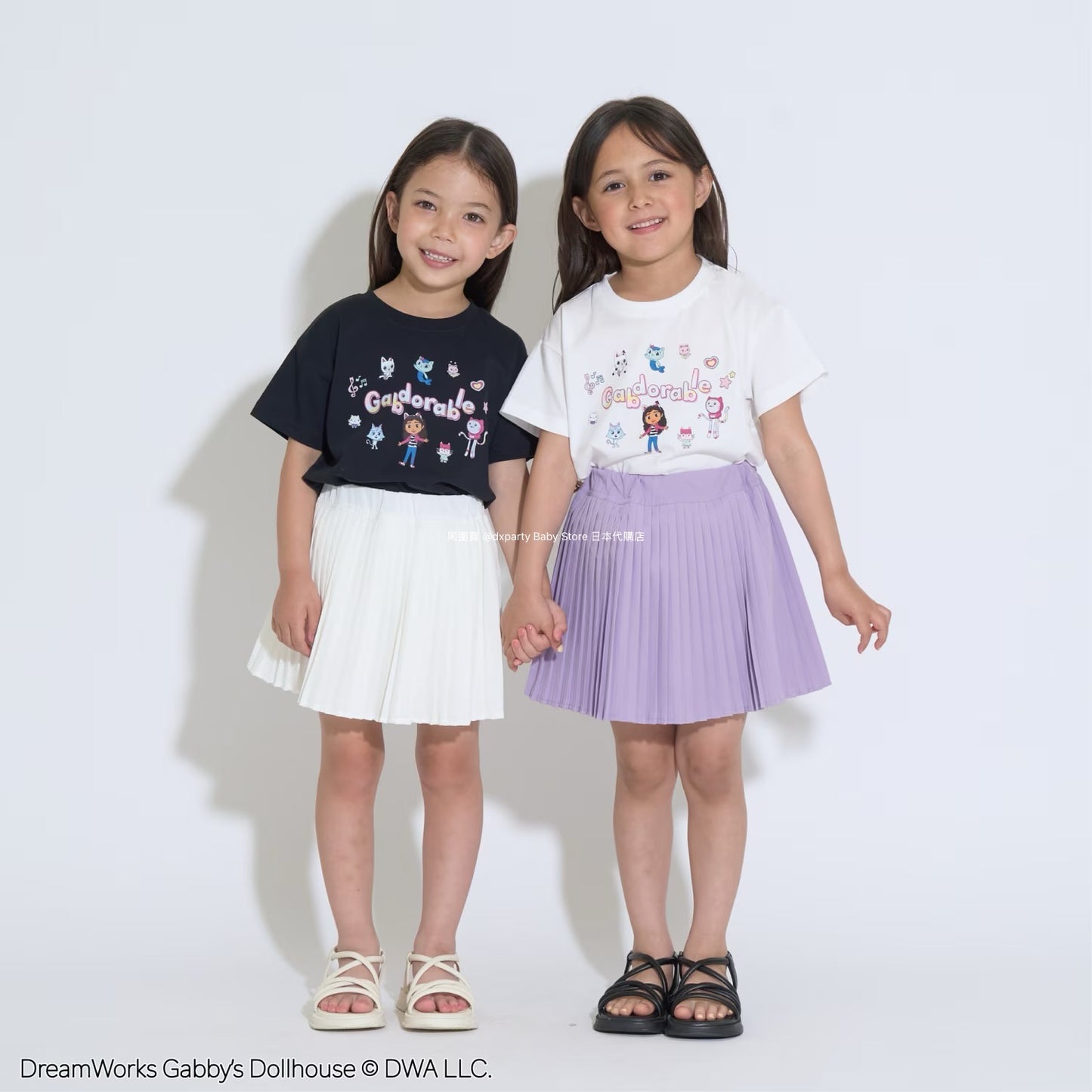 Japanese children's clothing Ly# mine x GABBY'S DOLLHOUSE printed top 100-130cm girls summer TOPS