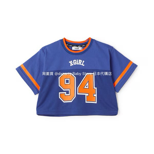 Japanese children's clothing X-girl Stages short sports style top 110-140cm girls summer TOPS