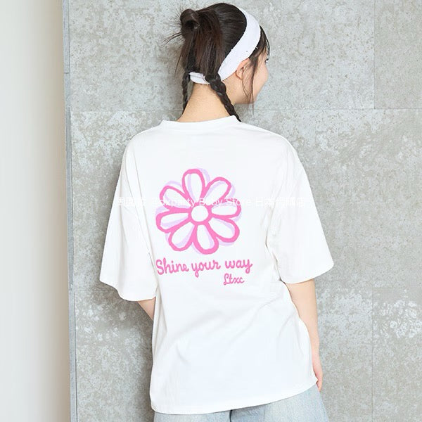 Lovetoxic Japanese children's clothing quick-drying embroidered top 140-170cm girls summer TOPS
