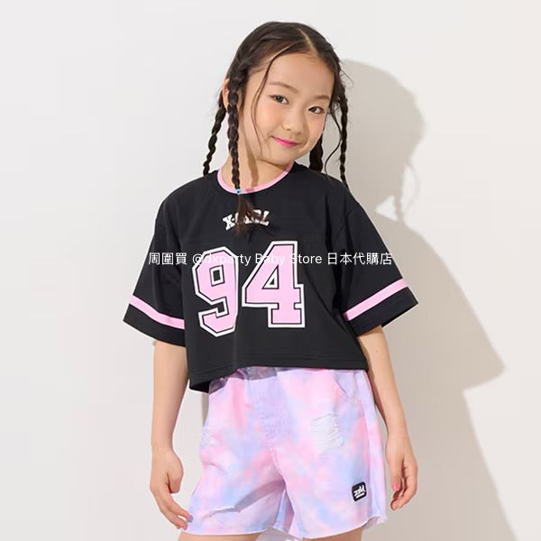 Japanese children's clothing X-girl Stages short sports style top 110-140cm girls summer TOPS