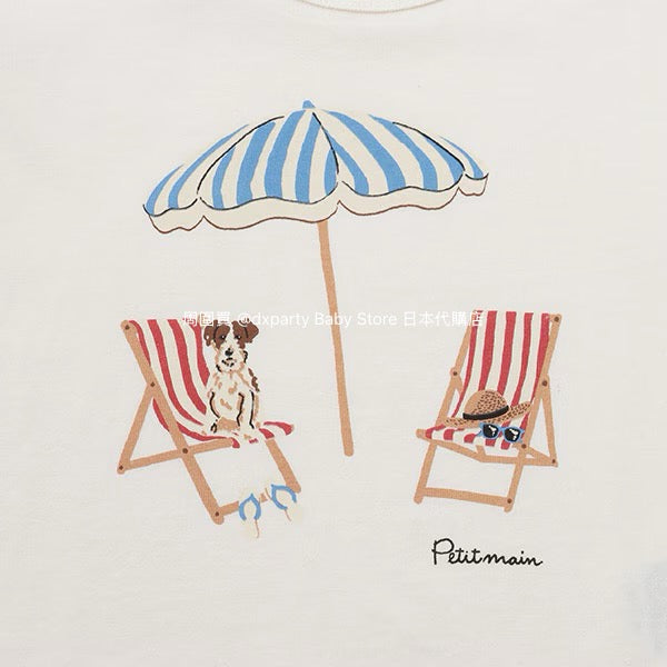 Japanese children's clothing pe#main printed tops 80-130cm boys' summer TOPS