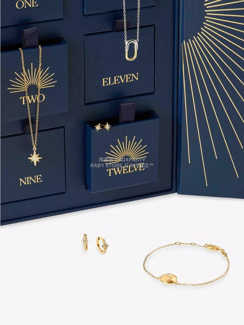 英美直送 ASTLEY CLARKE Worth £906 12-Day Limited-Edition 18ct Yellow-Gold Vermeil And Sterling-Silver 聖誕倒數日曆 大人款 聖誕快樂特輯 聖誕倒數日曆 滿$900可加$25免運 Christmas Advent Calendars 2025
