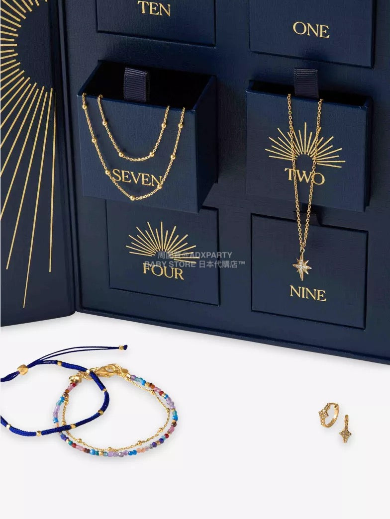 英美直送 ASTLEY CLARKE Worth £906 12-Day Limited-Edition 18ct Yellow-Gold Vermeil And Sterling-Silver 聖誕倒數日曆 大人款 聖誕快樂特輯 聖誕倒數日曆 滿$900可加$25免運 Christmas Advent Calendars 2025