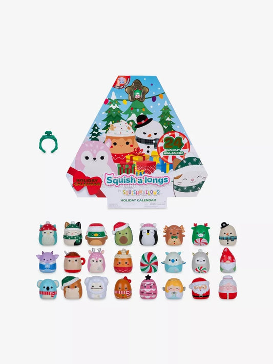 英美直送 SQUISHMALLOWS Squishalongs Holiday Toy聖誕倒數日曆 兒童款 聖誕快樂特輯 聖誕倒數日曆 滿$900可加$25免運 Christmas Advent Calendars 2025