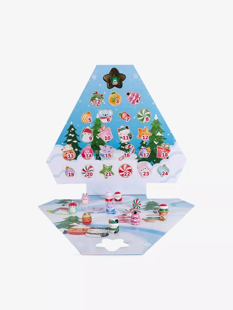 英美直送 SQUISHMALLOWS Squishalongs Holiday Toy聖誕倒數日曆 兒童款 聖誕快樂特輯 聖誕倒數日曆 滿$900可加$25免運 Christmas Advent Calendars 2025