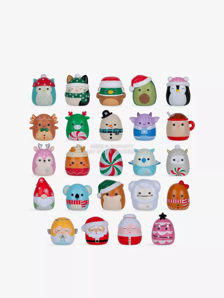 英美直送 SQUISHMALLOWS Squishalongs Holiday Toy聖誕倒數日曆 兒童款 聖誕快樂特輯 聖誕倒數日曆 滿$900可加$25免運 Christmas Advent Calendars 2025