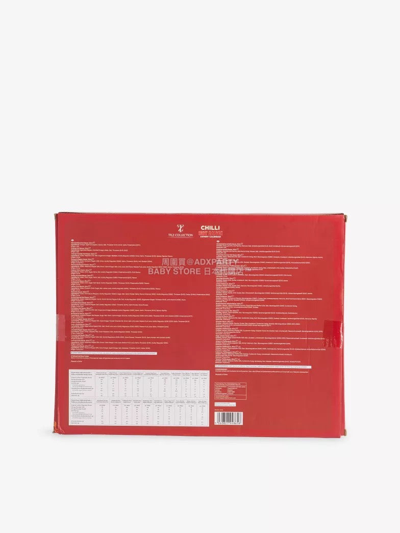 英美直送 TILZ COLLECTION Chilli Hot Sauce聖誕倒數日曆 大人款 聖誕快樂特輯 聖誕倒數日曆 滿$900可加$25免運 Christmas Advent Calendars 2025