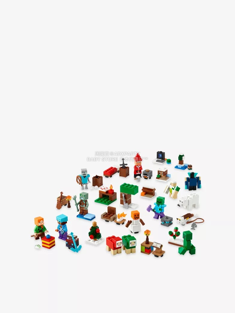 英美直送 LEGO Minecraft聖誕倒數日曆 兒童款 聖誕快樂特輯 聖誕倒數日曆 滿$900可加$25免運 Christmas Advent Calendars 2025