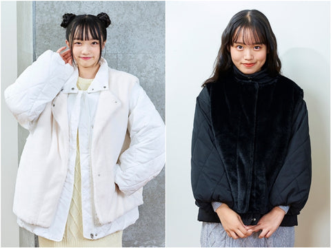 日本童裝  LoveTC 夾棉外套＋毛毛背心一套 140-160cm 女童款 冬季 OUTERWEAR