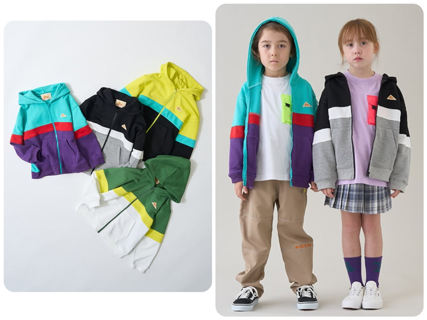Japanese children's clothing mini#ML x KELTY sweatshirt jacket 100-140cm boys/girls spring and summer OUTERWEAR