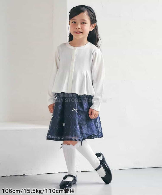 日本童裝 apres les cours 裙邊外套 80-140cm 女童款 春季 OUTERWEAR 面試/宴會/表演